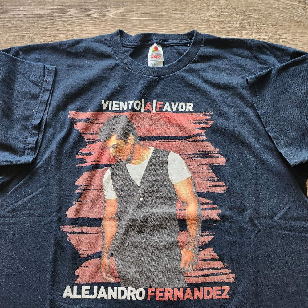 Y2K Alejandro Fernandez Viento A Favor  Album Tour Tshirt